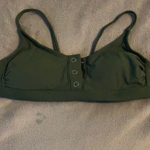 Army Green Bikini Top